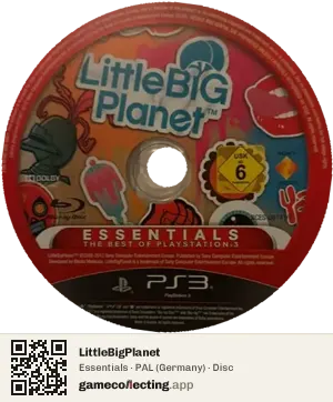 LittleBigPlanet PlayStation 3, PAL disc
