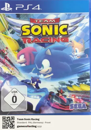 Team Sonic Racing PlayStation 4, Germany box front