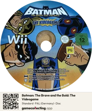 Batman: The Brave and the Bold: The Videogame Nintendo Wii, PAL disc