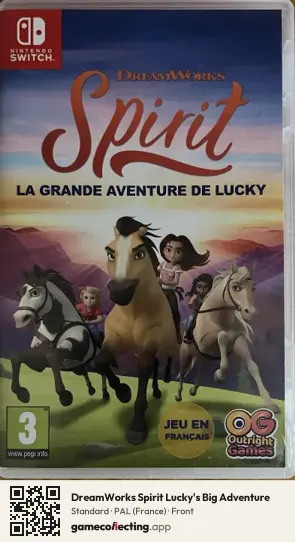 DreamWorks Spirit Lucky's Big Adventure Nintendo Switch, France box front