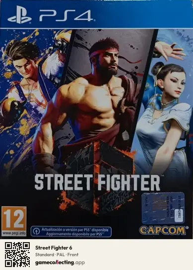 Street Fighter 6 PlayStation 4, PAL box front