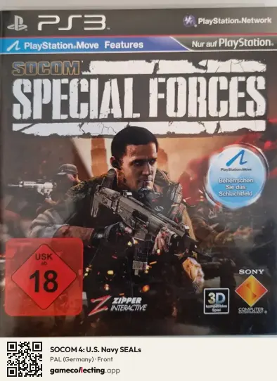 SOCOM 4: U.S. Navy SEALs PlayStation 3, Germany box front