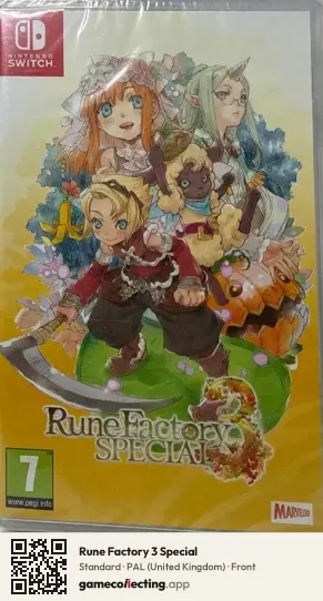 Rune Factory 3 Special Nintendo Switch, United Kingdom box front