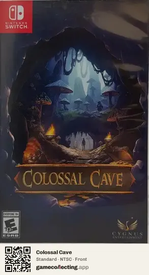 Colossal Cave Nintendo Switch, NTSC box front