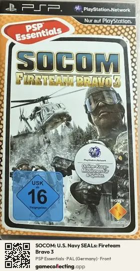 SOCOM: U.S. Navy SEALs: Fireteam Bravo 3 PlayStation Portable, Germany box front