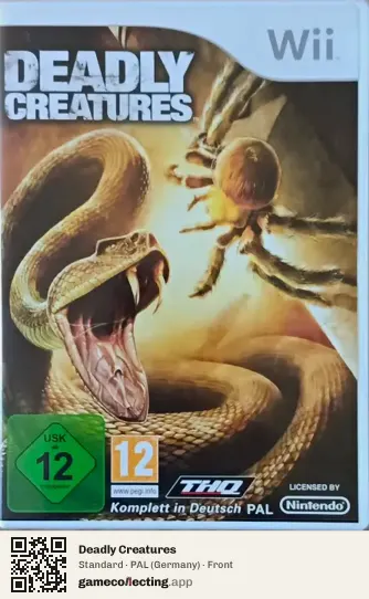 Deadly Creatures Nintendo Wii, Germany box front
