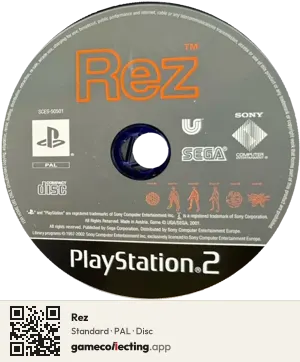 Rez PlayStation 2, PAL disc