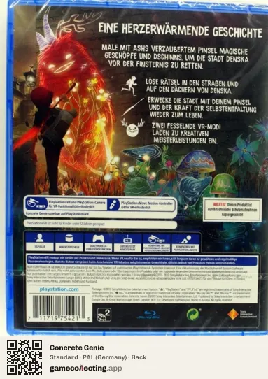 Concrete Genie PlayStation 4, Germany box back