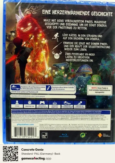 Concrete Genie PlayStation 4, Germany box back