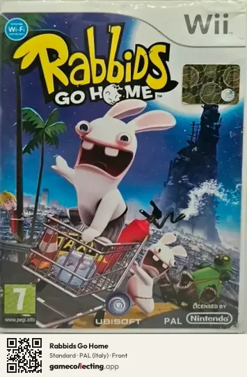 Rabbids Go Home Nintendo Wii, Italy box front