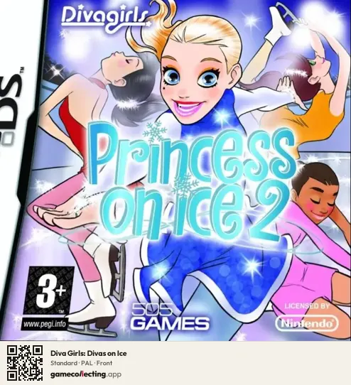 Diva Girls: Divas on Ice Nintendo DS, PAL box front