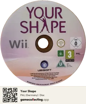 Your Shape Nintendo Wii, PAL disc