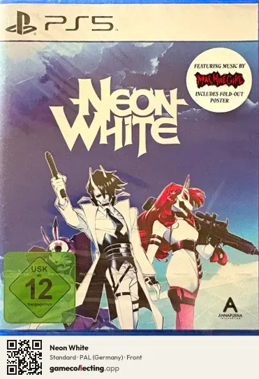 Neon White PlayStation 5, Germany box front