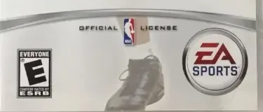 NBA Live 06, the ESRB box on its front