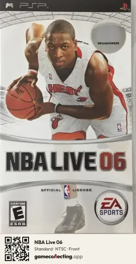 NBA Live 06 PlayStation Portable, NTSC box front