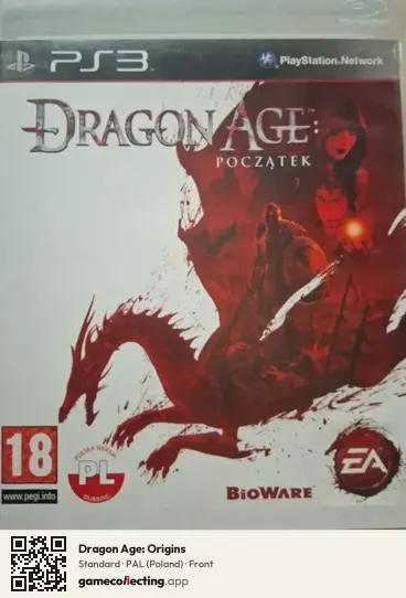 Dragon Age: Origins PlayStation 3, Poland box front