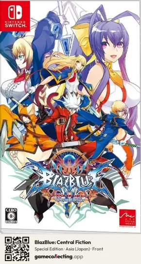 BlazBlue: Central Fiction Nintendo Switch, Japan box front