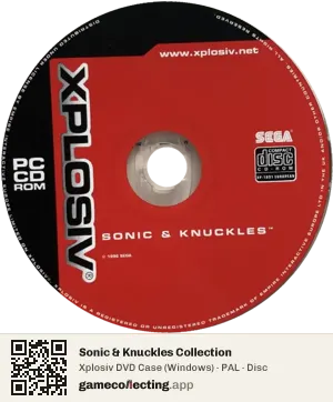 Sonic & Knuckles Collection Computer, PAL disc
