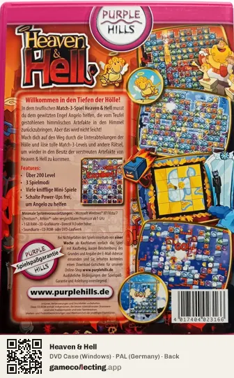 Heaven & Hell Computer, Germany box back