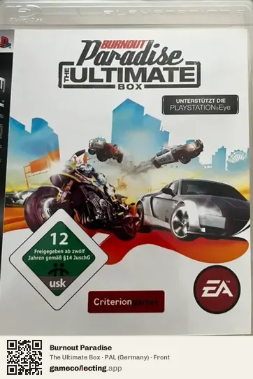 Burnout Paradise PlayStation 3, Germany box front