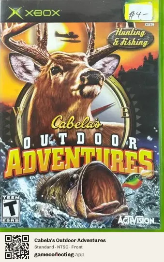 Cabela's Outdoor Adventures Xbox, NTSC box front