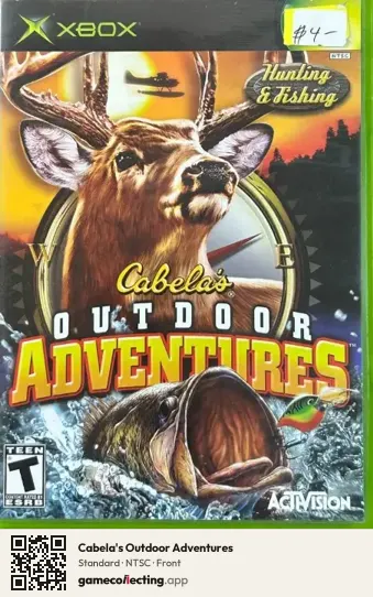 Cabela's Outdoor Adventures Xbox, NTSC box front