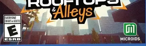 Rooftops & Alleys: The Parkour Game, the ESRB box on its front