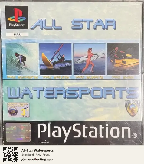 All-Star Watersports PlayStation, PAL box front