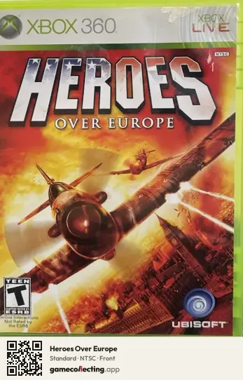 Heroes Over Europe Xbox 360, NTSC box front