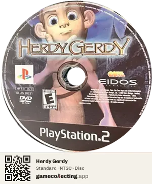 Herdy Gerdy PlayStation 2, NTSC disc