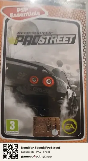 Need for Speed: ProStreet PlayStation Portable, PAL box front