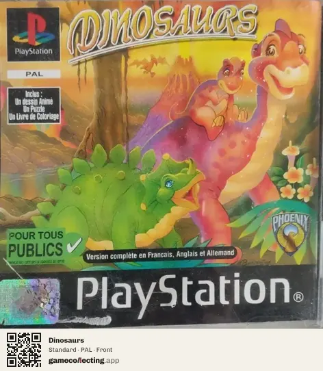 Dinosaurs PlayStation, PAL box front