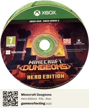 Minecraft Dungeons Xbox One, PAL disc