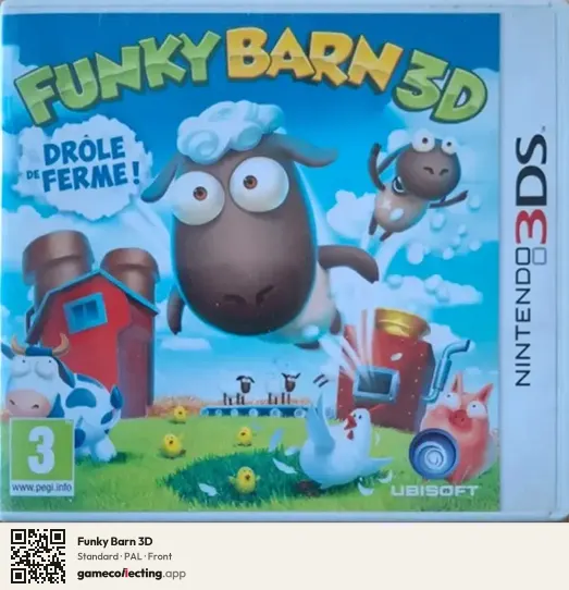 Funky Barn 3D Nintendo 3DS, PAL box front
