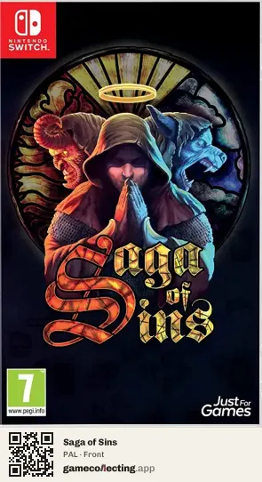 Saga of Sins Nintendo Switch, PAL box front