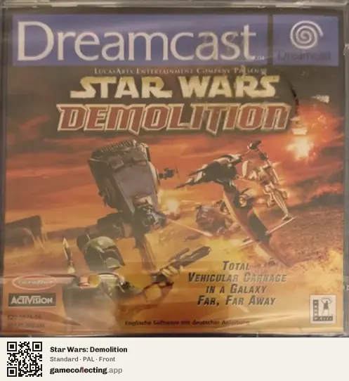 Star Wars: Demolition Sega Dreamcast, PAL box front