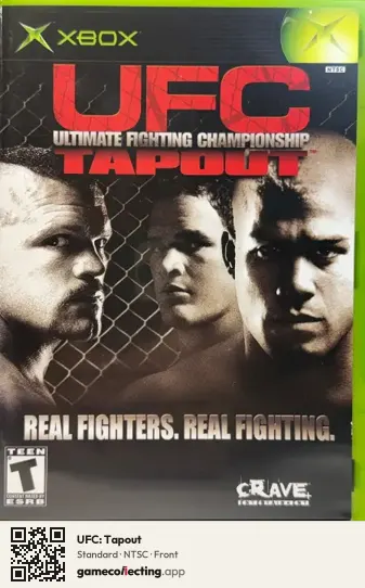 UFC: Tapout Xbox, NTSC box front