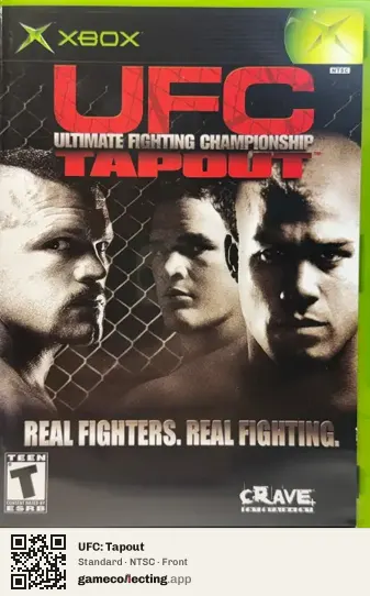 UFC: Tapout Xbox, NTSC box front