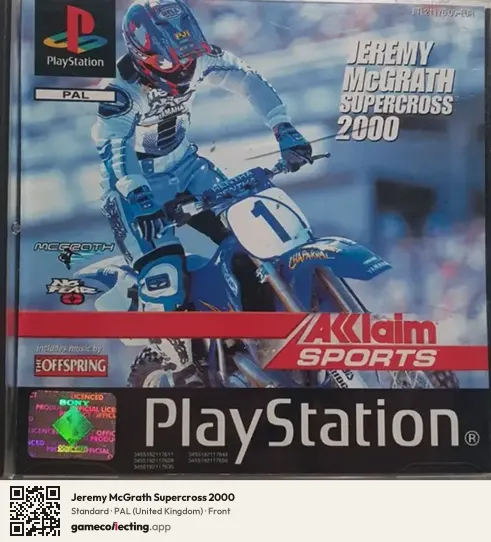 Jeremy McGrath Supercross 2000 PlayStation, United Kingdom box front