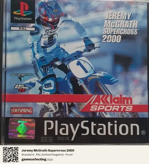 Jeremy McGrath Supercross 2000 PlayStation, United Kingdom box front