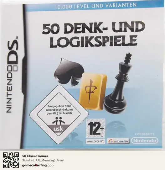 50 Classic Games Nintendo DS, Germany box front