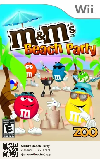 M&M's Beach Party Nintendo Wii, NTSC box front