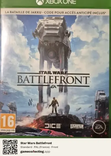 Star Wars Battlefront Xbox One, France box front