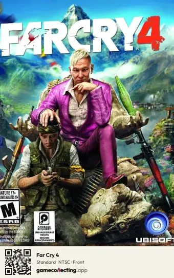 Far Cry 4 Xbox 360, NTSC box front