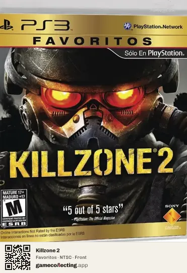 Killzone 2 PlayStation 3, NTSC box front