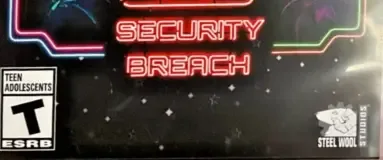 Five Nights at Freddy's: Security Breach, the ESRB box on its front