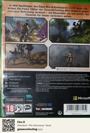 Elex II Xbox Series X, Germany box back