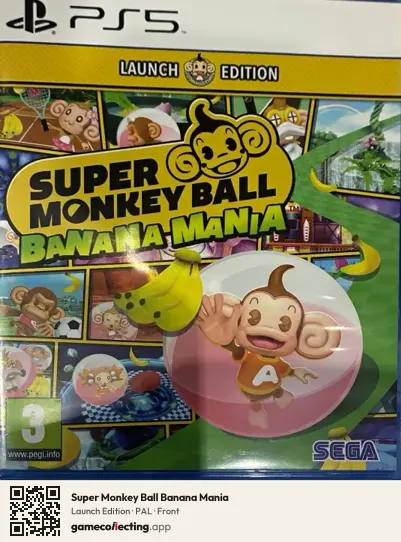 Super Monkey Ball Banana Mania PlayStation 5, PAL box front