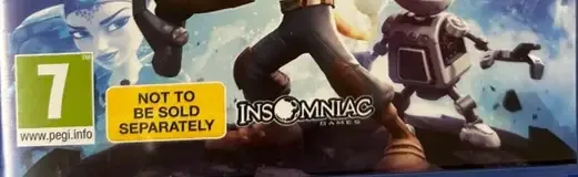 Ratchet & Clank, the PEGI square on its front