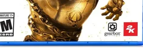 Borderlands 4, the ESRB box on its front